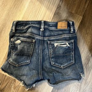 American Eagle high waisted next level stretch X denim shorts size 0